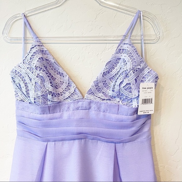 Free People We Go Together Embellished Mini Dress Party Purple 10 NWT - Picture 3 of 9